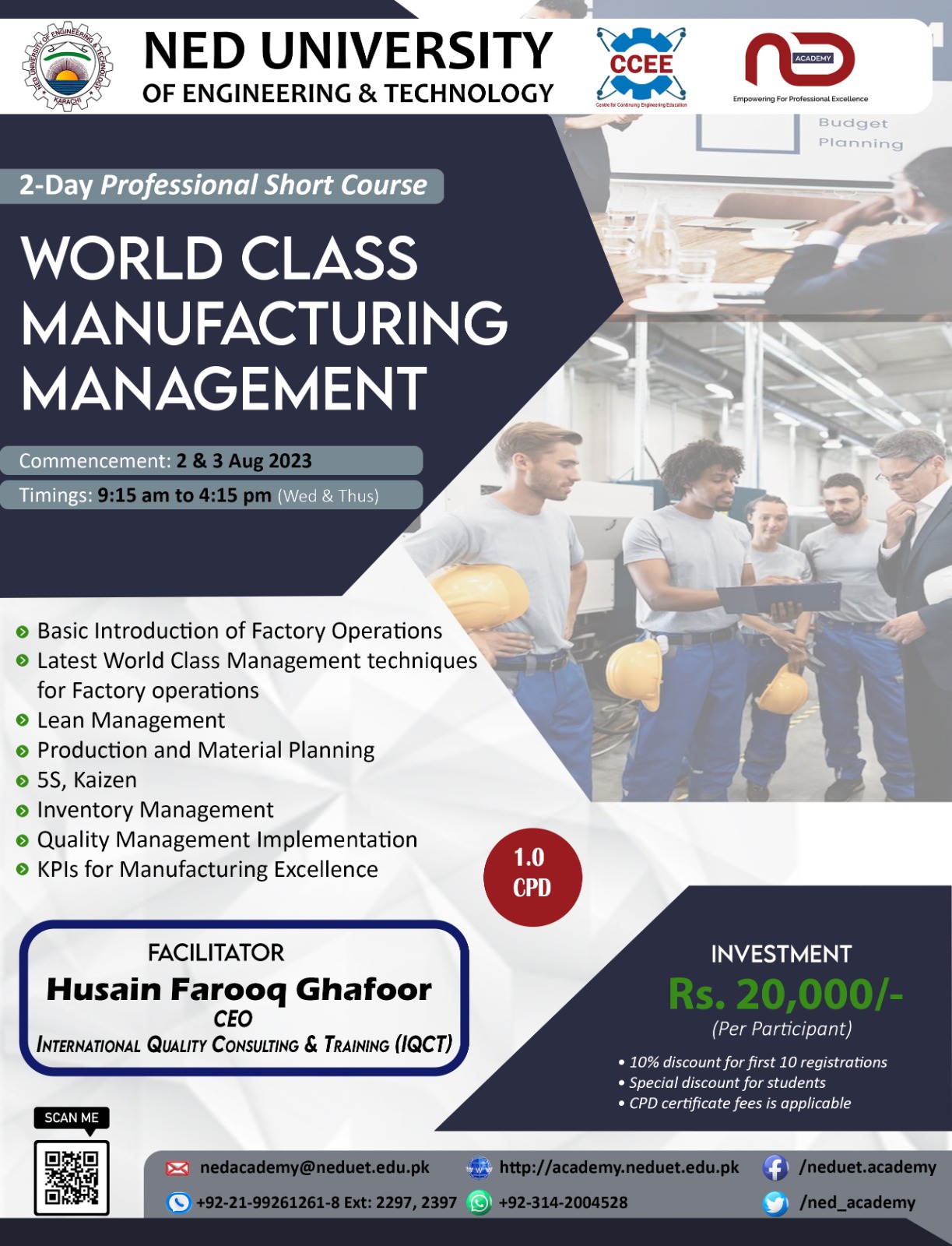 World Class Manufacturing Management NED Academy CCEE CMPP